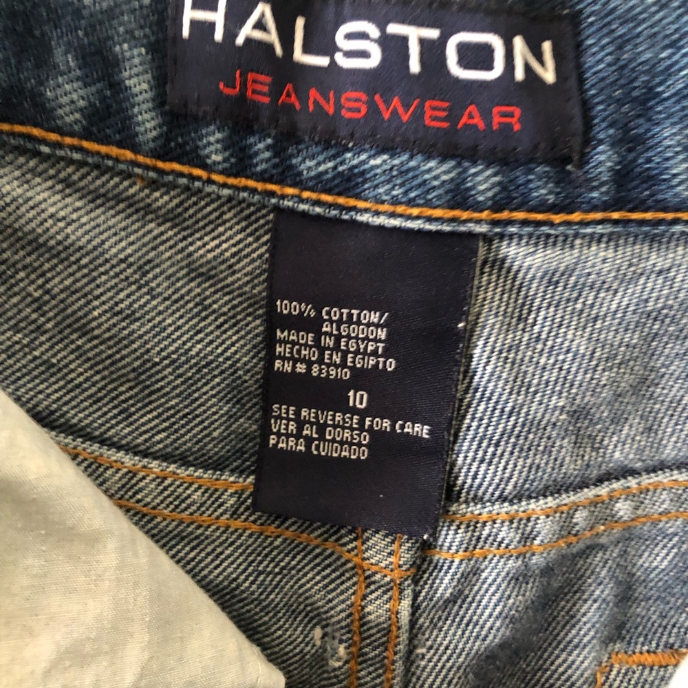 Halson Vintage 90s Baggy Mom Shorts Y2K High Waist Jean Size 10 Medium Wash - Picture 5 of 9